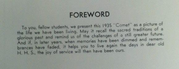 1935 HHS Yearbook pg3